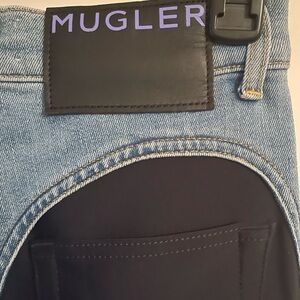 Mugler Denim with Black Accents